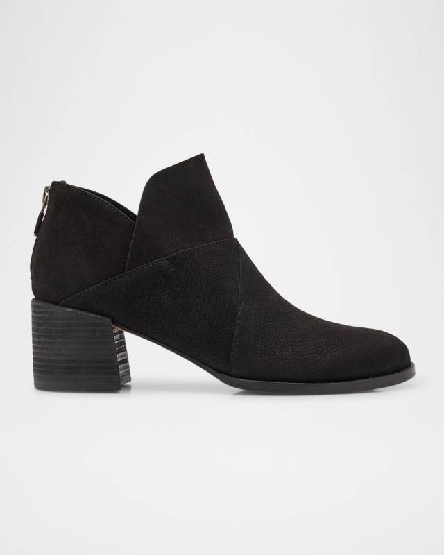 Leather Zip Ankle Booties